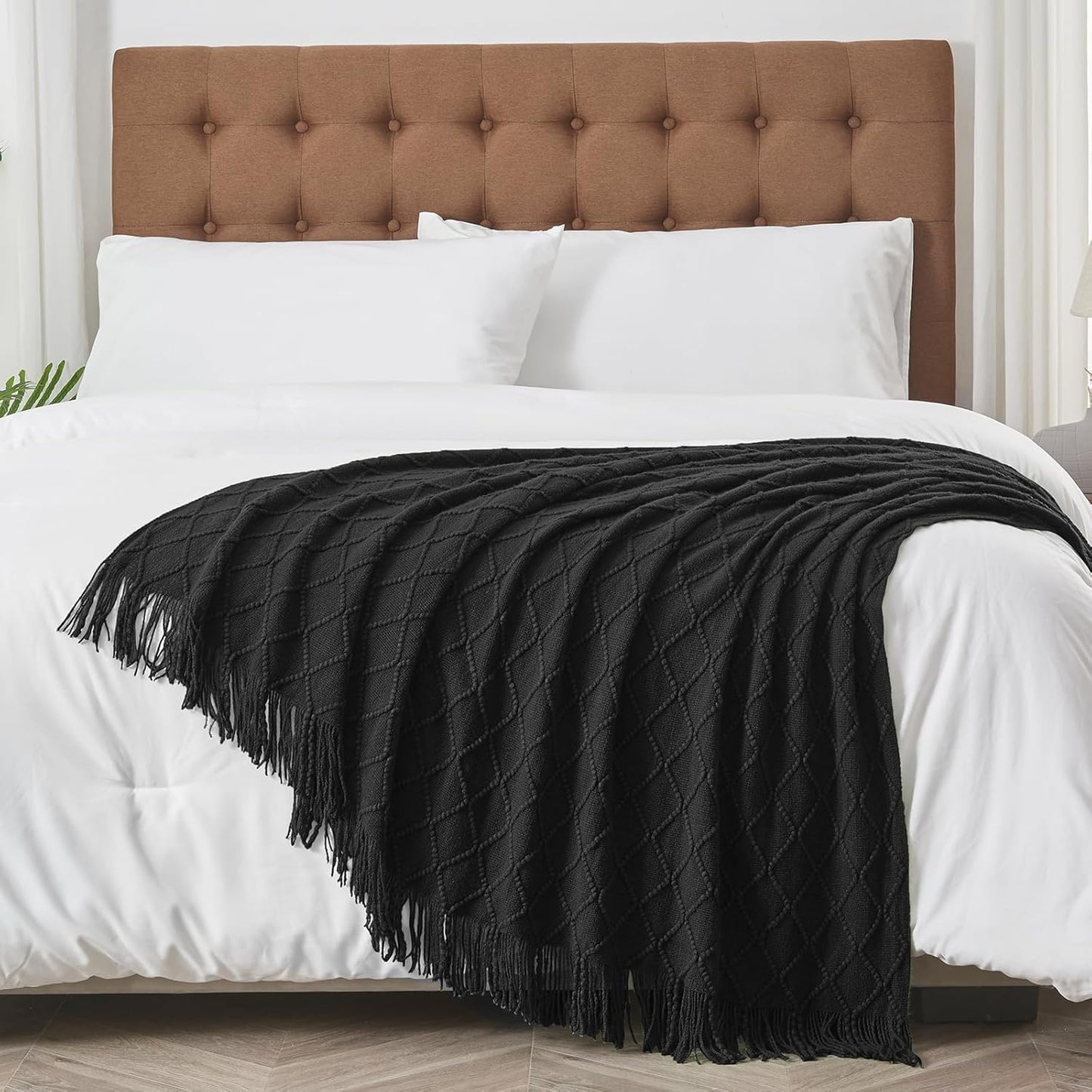 Cable Knit Throw Blanket