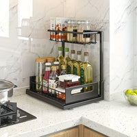 2 Pcs Pull Out Under Sink Organizer
