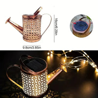Solar Watering Can with Cascading Lights