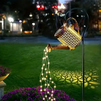 Solar Watering Can with Cascading Lights