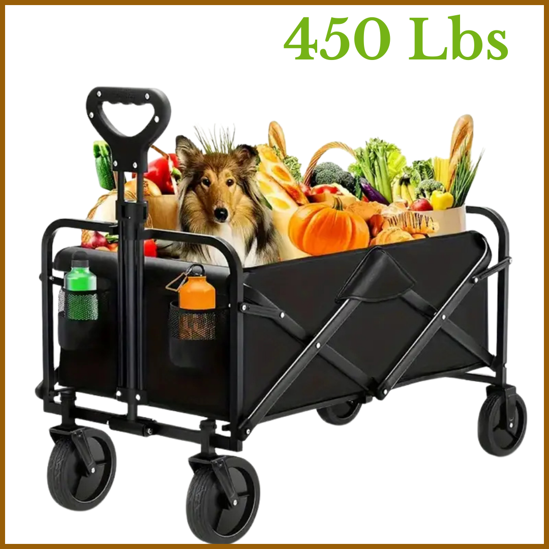 330/450 Lbs Heavy Duty Folding Cart with Wheels