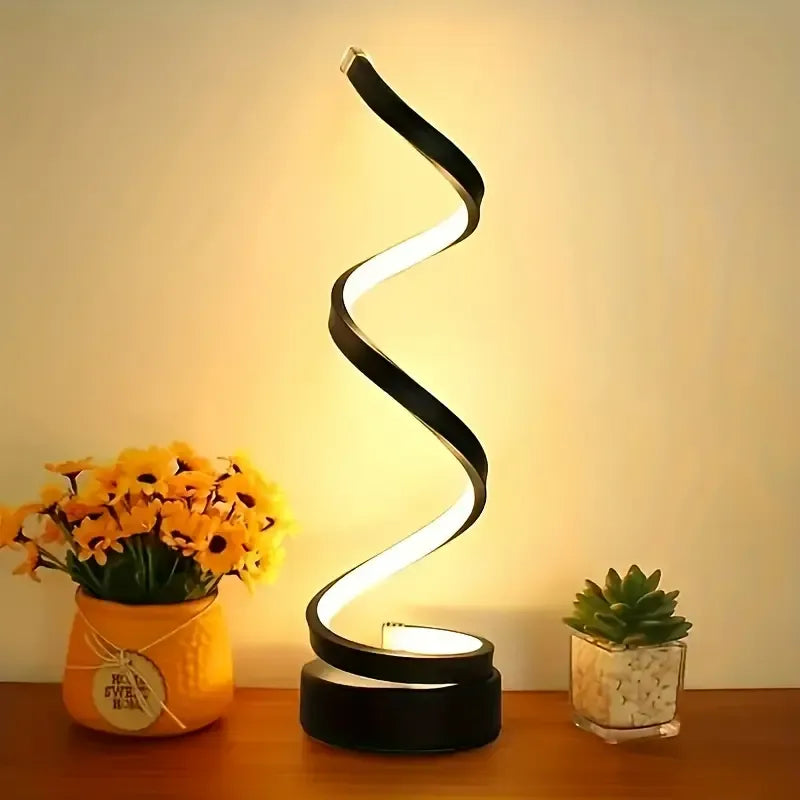 2 Pack Dimmable Spiral Table Lamp