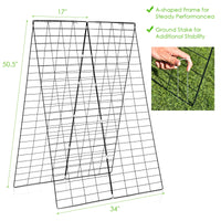 Cucumber and Bean Garden Trellis