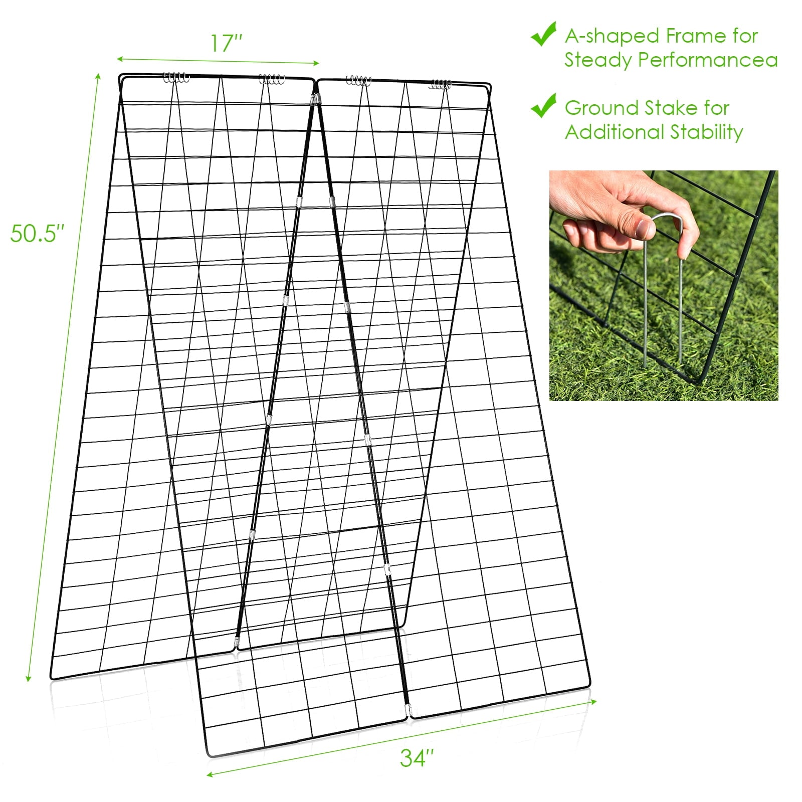 Cucumber and Bean Garden Trellis