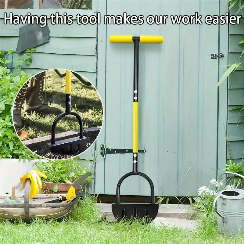 1pc Heavy-Duty Half-Moon Garden Edger Tool