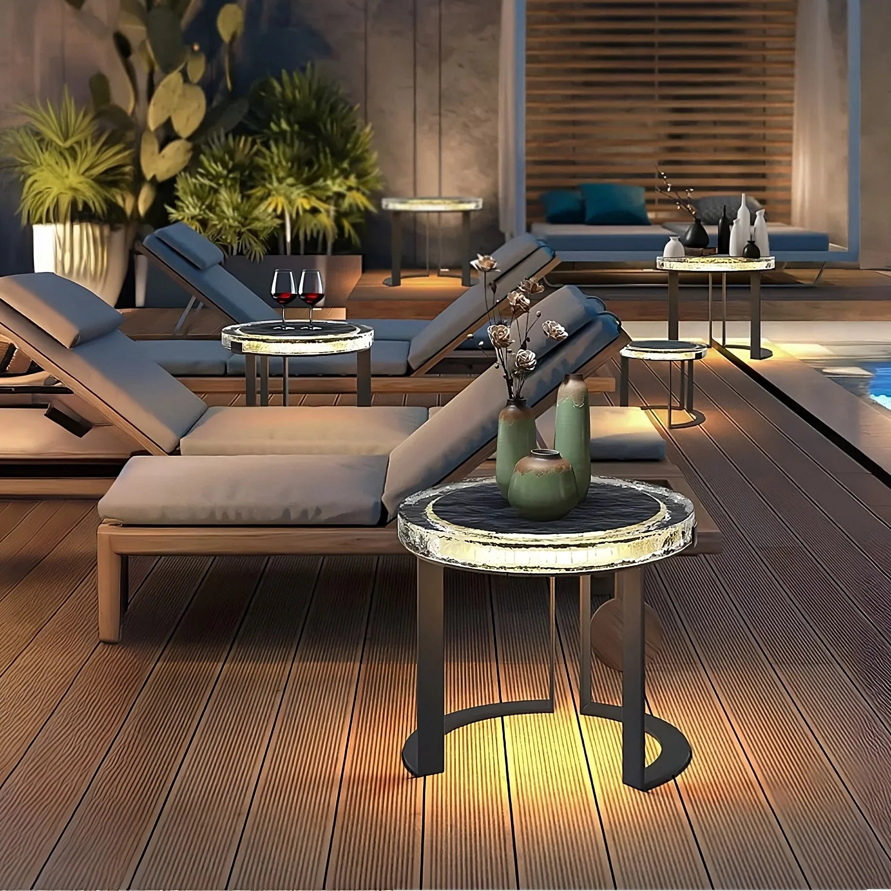 SOLAR GARDEN TABLE