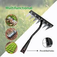 2 Pcs Metal Weed Rake