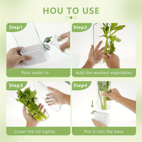 2 Pcs Herb Keeper For Refrigerator