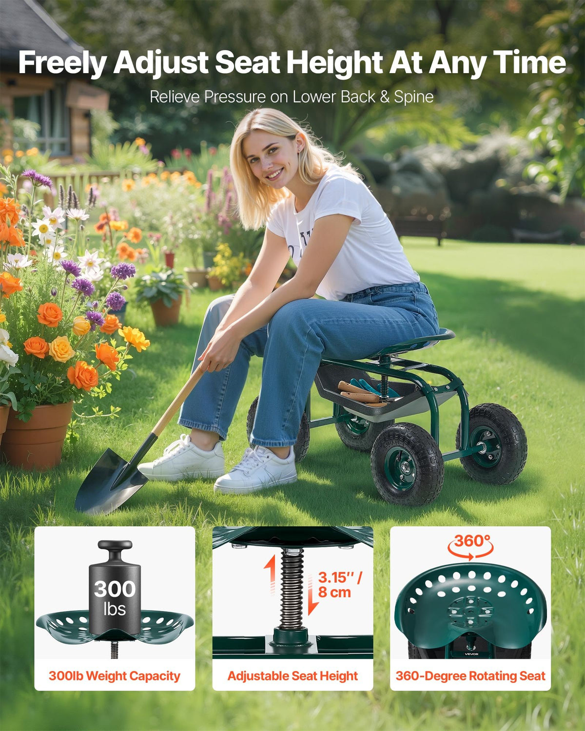 Rolling Garden Seat