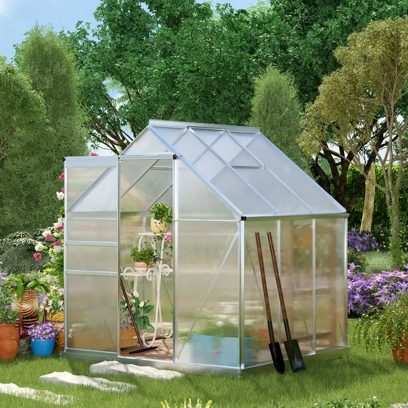 6 x 6 Greenhouse - Hardy Garden