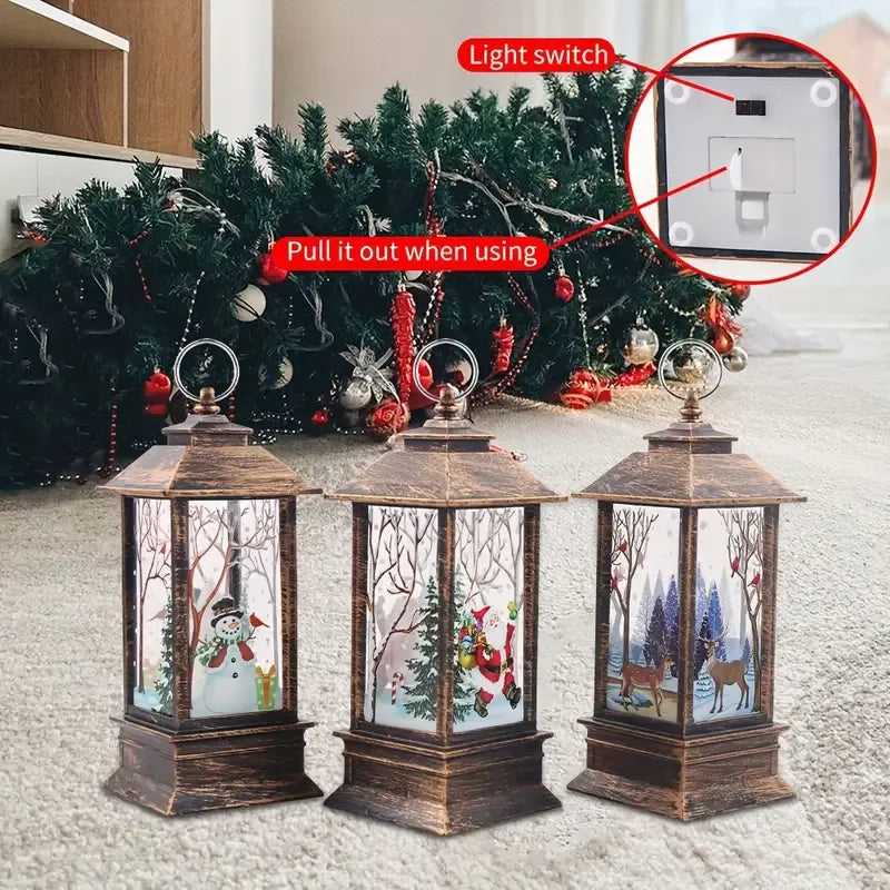 3 Pcs Christmas Lanterns