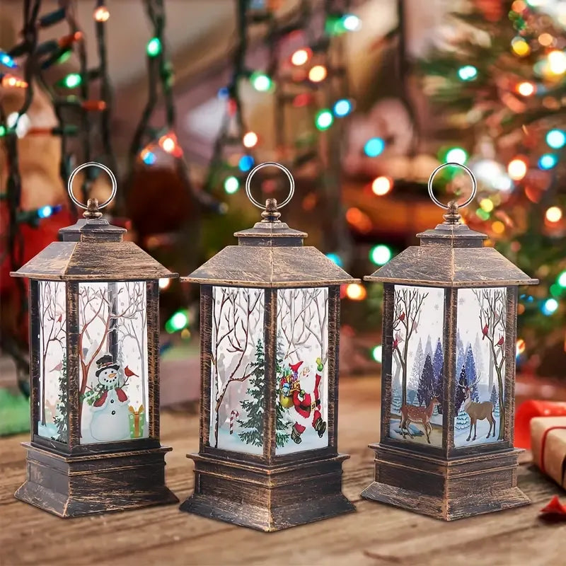 3 Pcs Christmas Lanterns