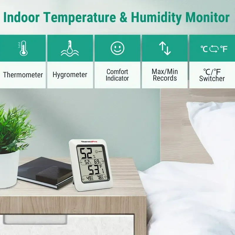 3 Pcs Digital Hygrometer