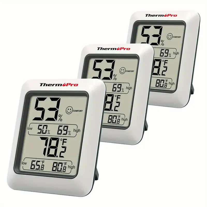 3 Pcs Digital Hygrometer