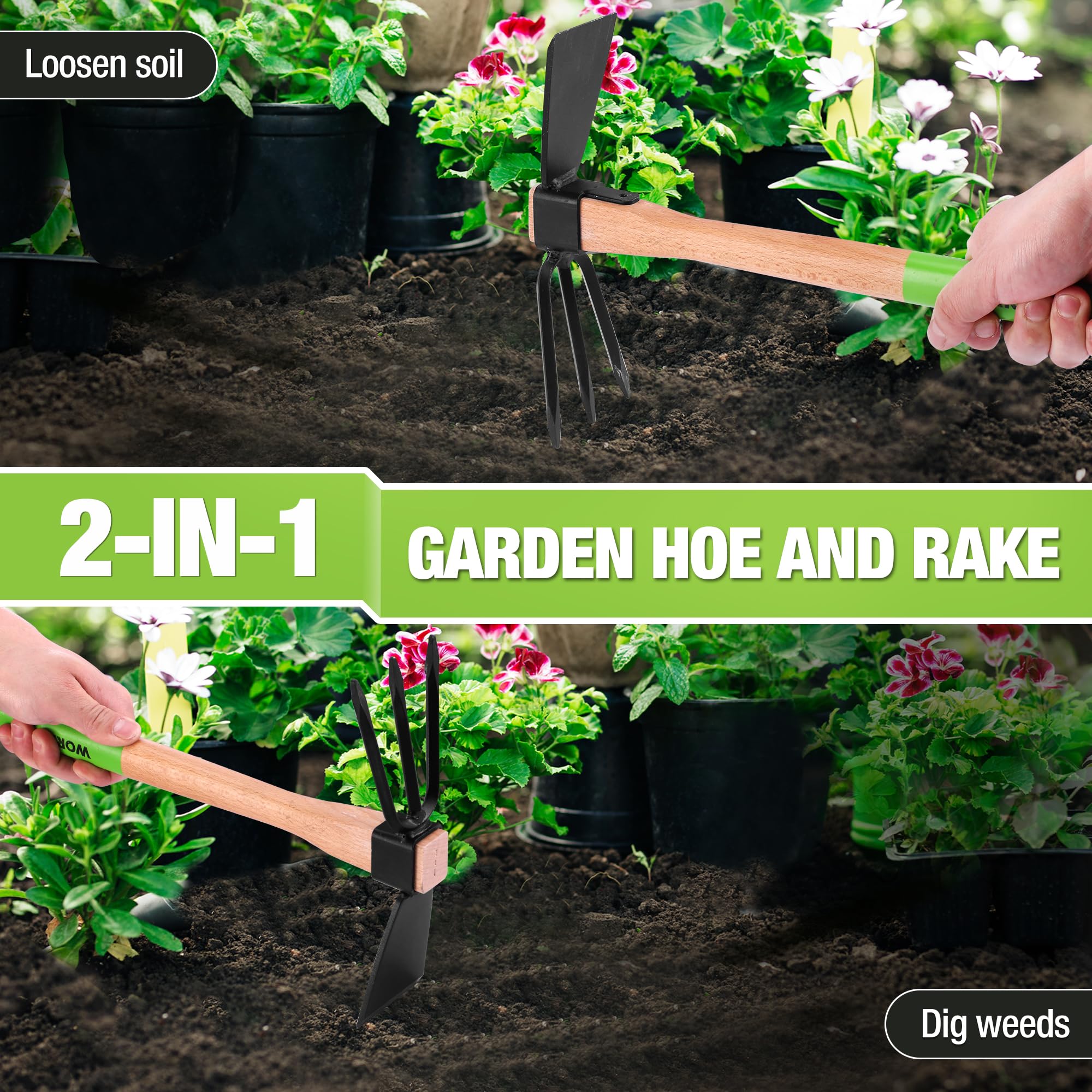 Hand Cultivator, Tiller and Hoe 