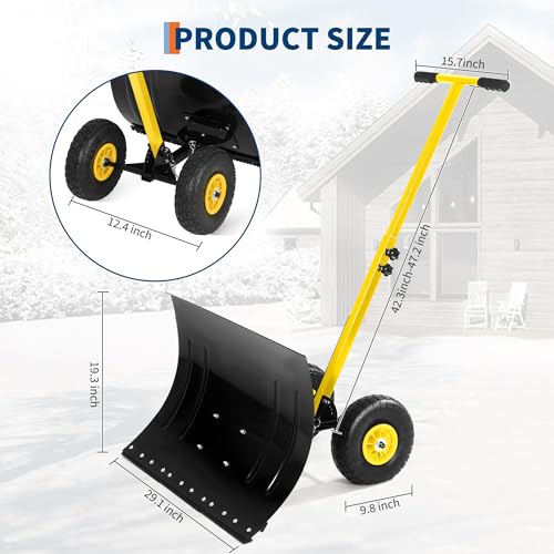 Snow Shovels with Wheels