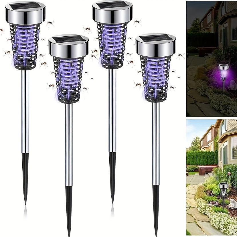 4 Pcs Solar Powered Bug Zapper