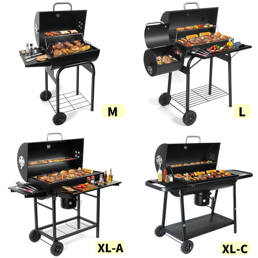 Charcoal BBQ Grill with Smoker