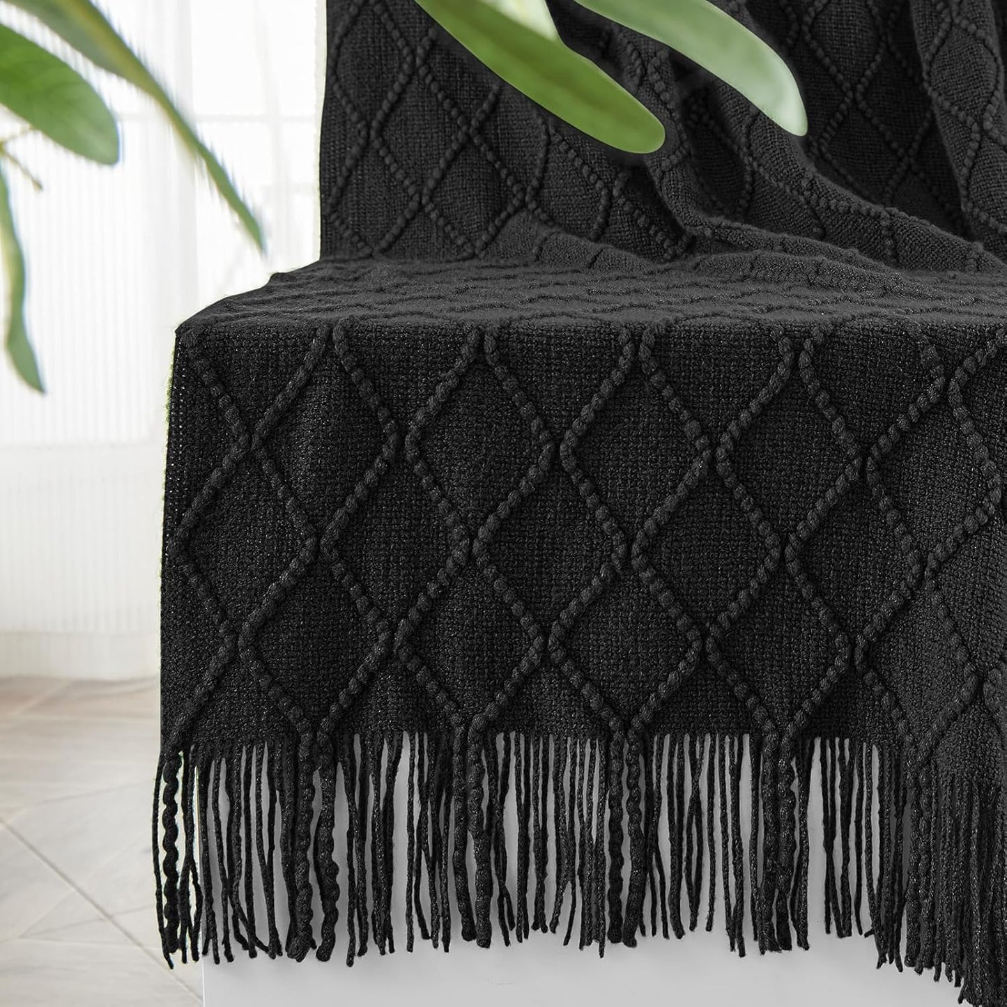 Cable Knit Throw Blanket