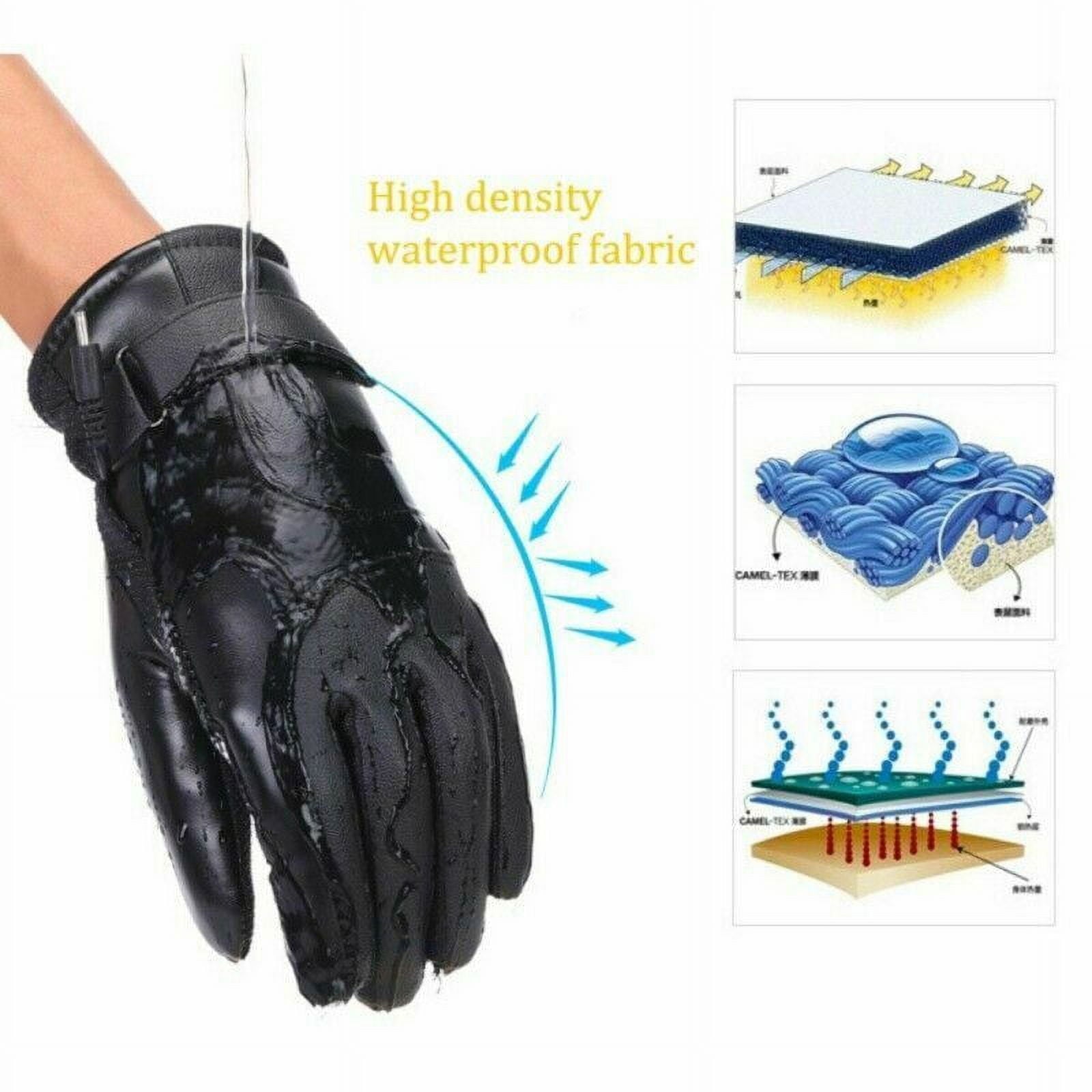 Electric Heated Ski Gloves with Touchscreen Finger