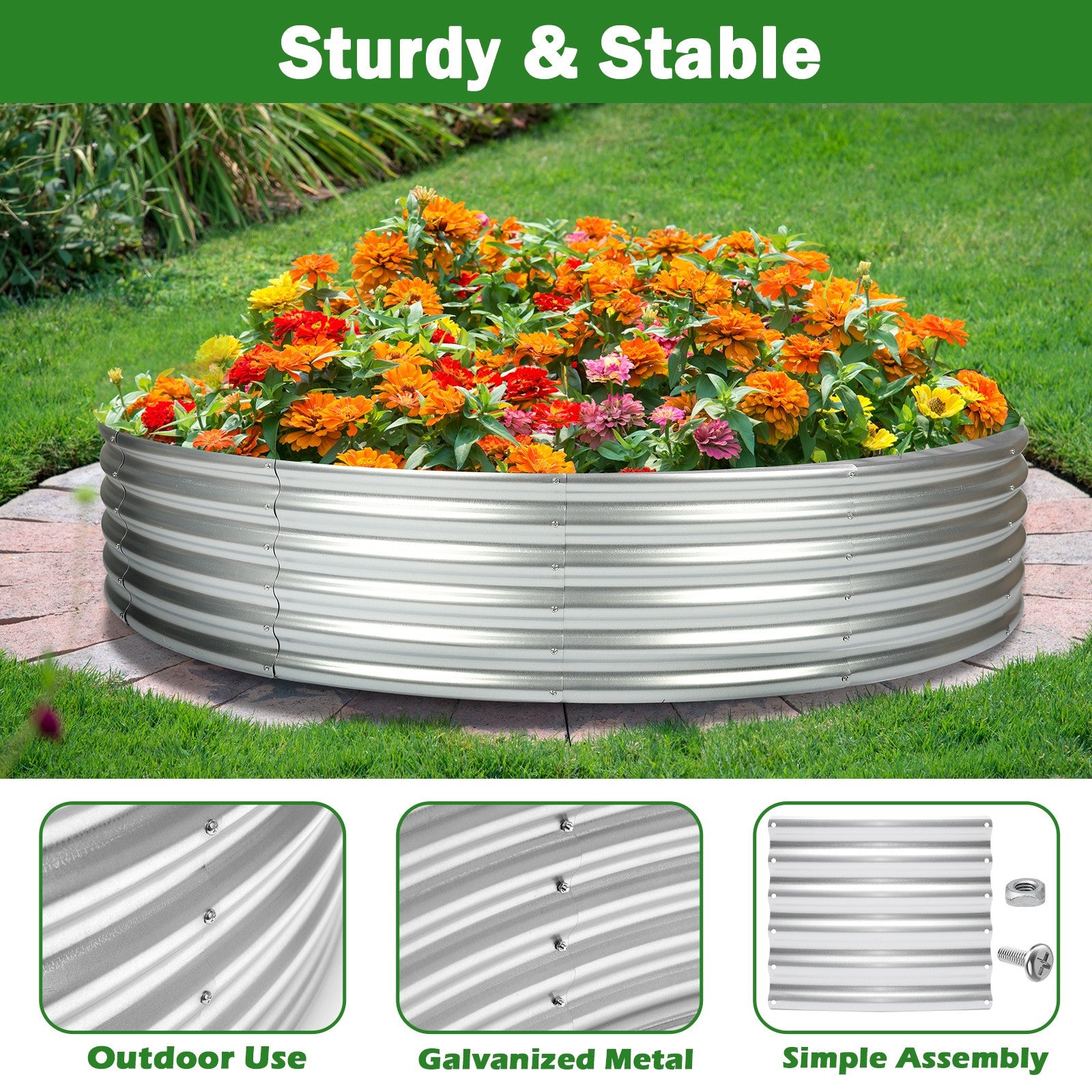 Round Raised Garden Beds