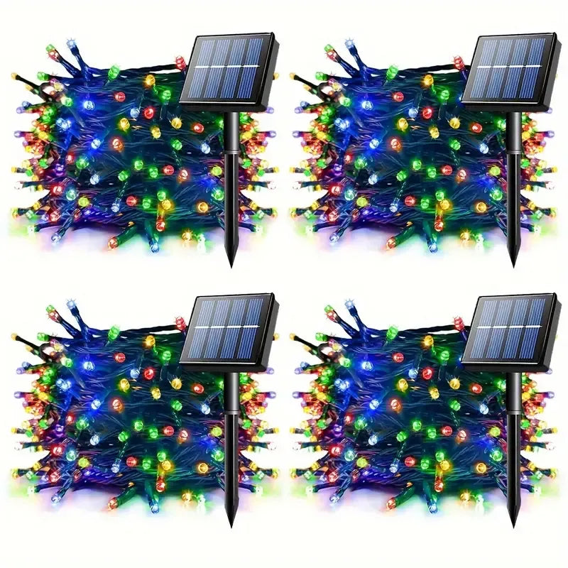 4Packs Solar Christmas String Lights