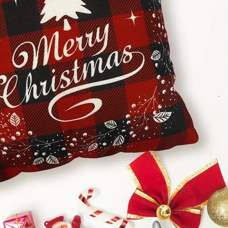 4 Pcs Christmas Pillow Covers 18x18