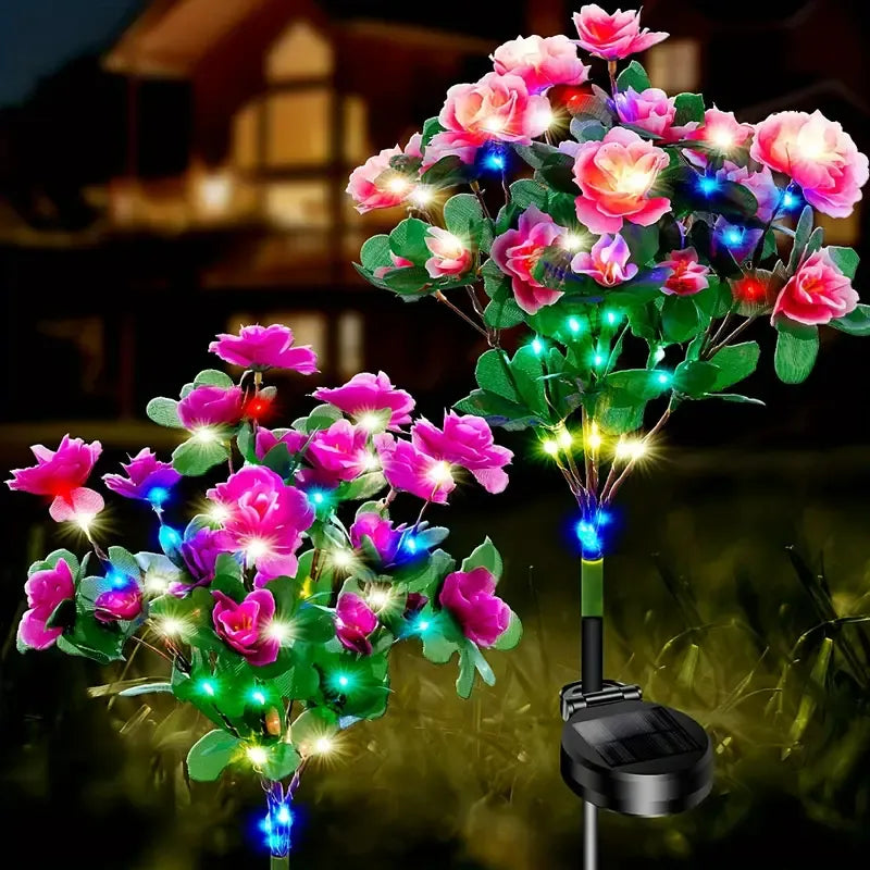 4 Pcs Solar Flower Lights