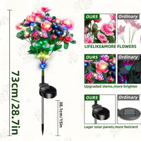 4 Pcs Solar Flower Lights