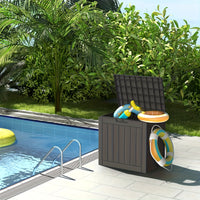 35/75 Gallon Black Outdoor Storage Box