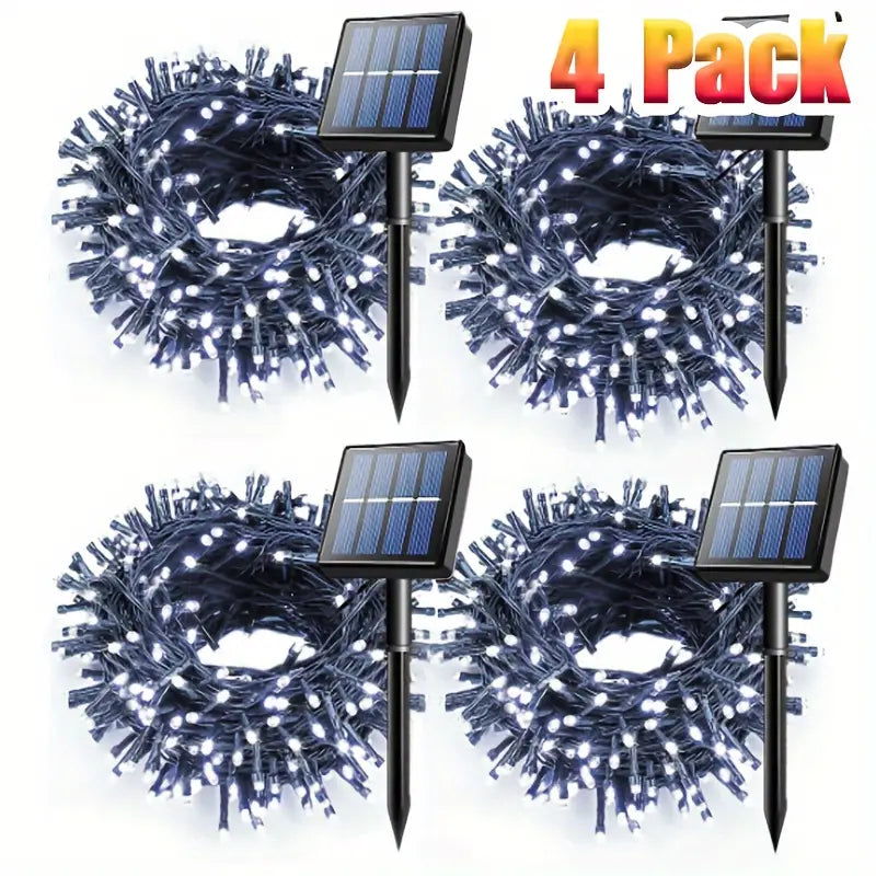 4Packs Solar Christmas String Lights