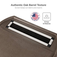 50 Gallon Flat Back Rain Barrel 