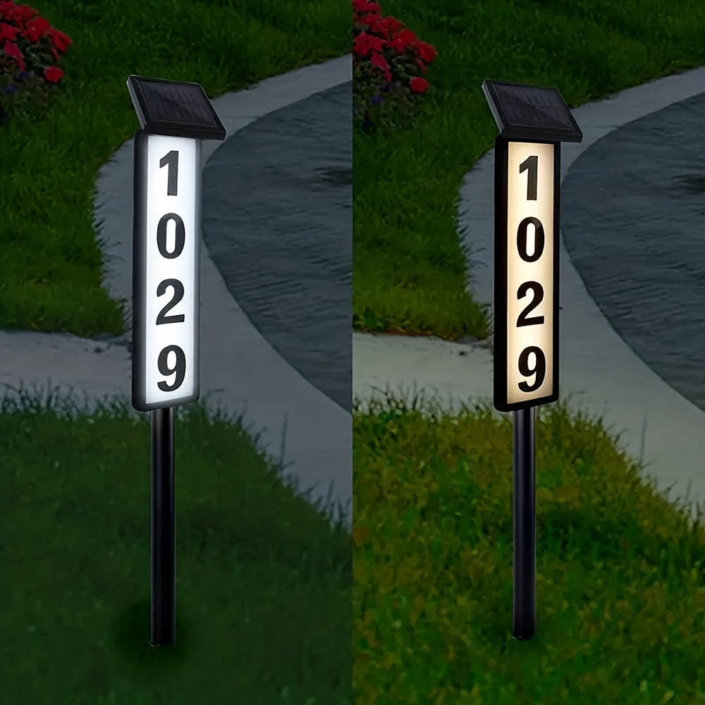 Lighted House Number Signs
