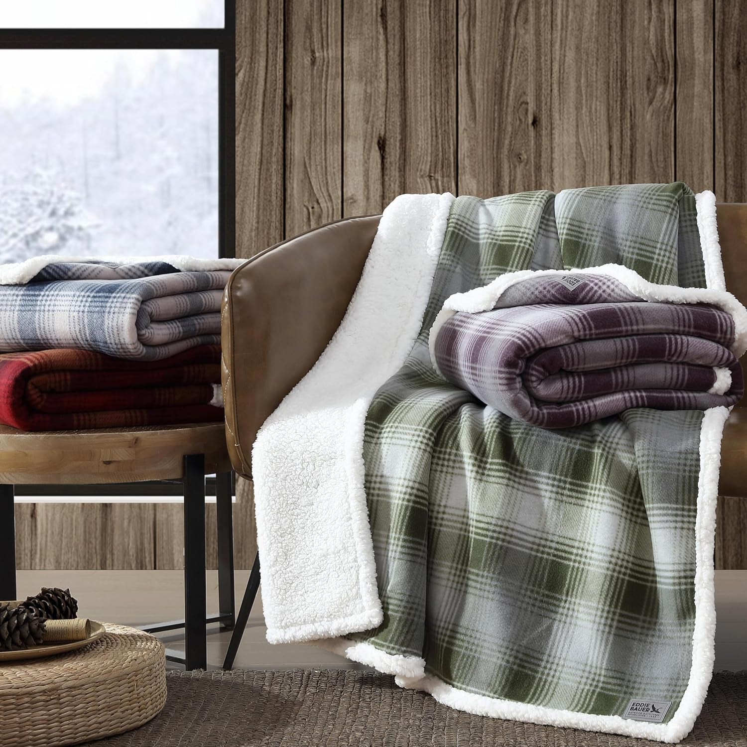 Plaid Throw Blanket