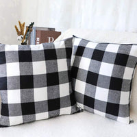  Plaid Throw Pillow