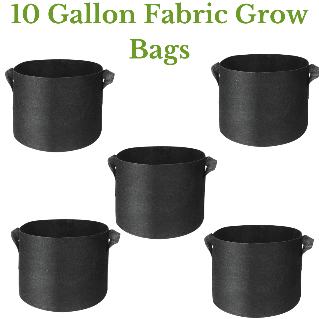 5 Pcs 10 Gallon Grow Bags | 10 Gallon Fabric Grow Bags