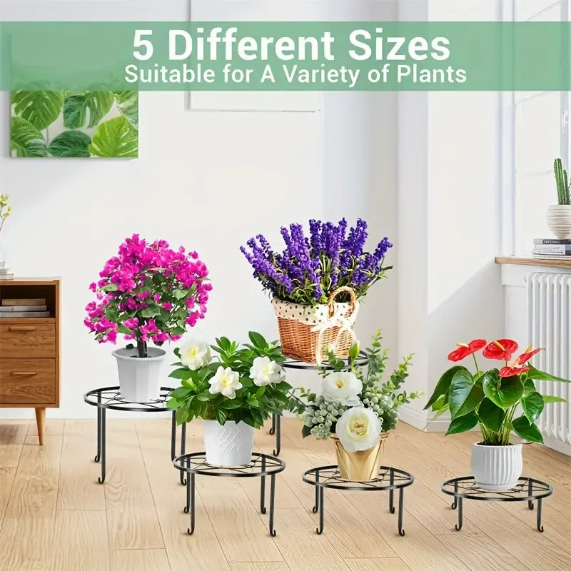 5 Pcs Round Plant Stand