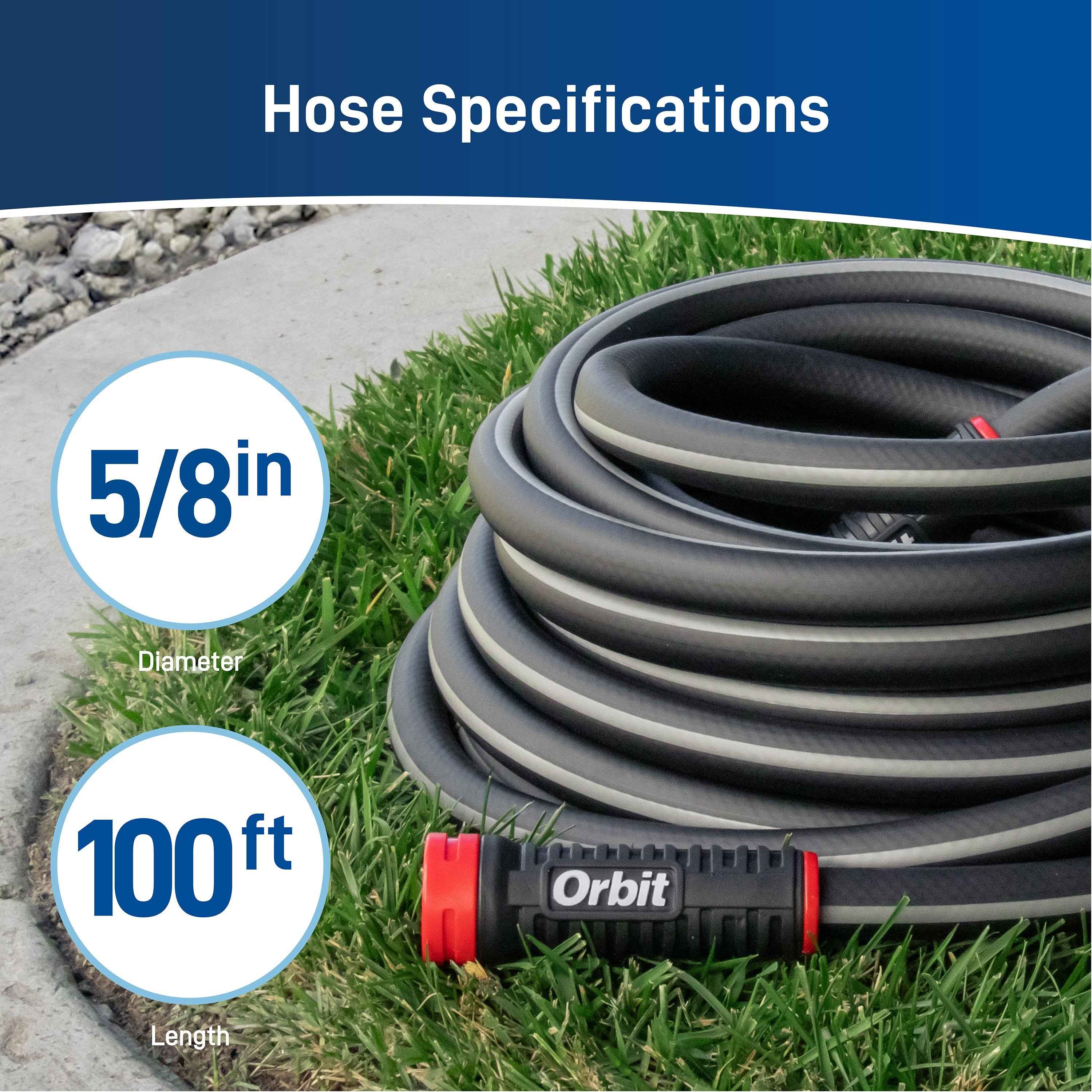 5/8 Inch Garden Hose | 100 Ft Polyfusion Hose