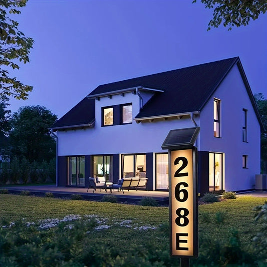 Lighted House Number Signs