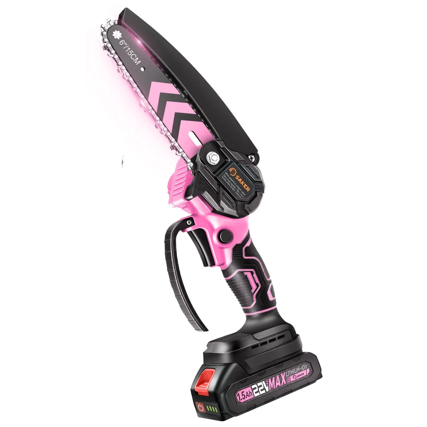 6-Inch Electric Mini Chainsaw Pink