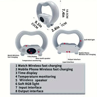 6-in-1 Desk Lamp with Wireless Charger