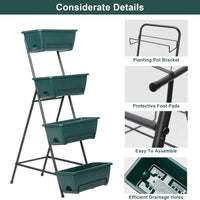 3 or 4 Tiers Vertical Raised Garden Beds