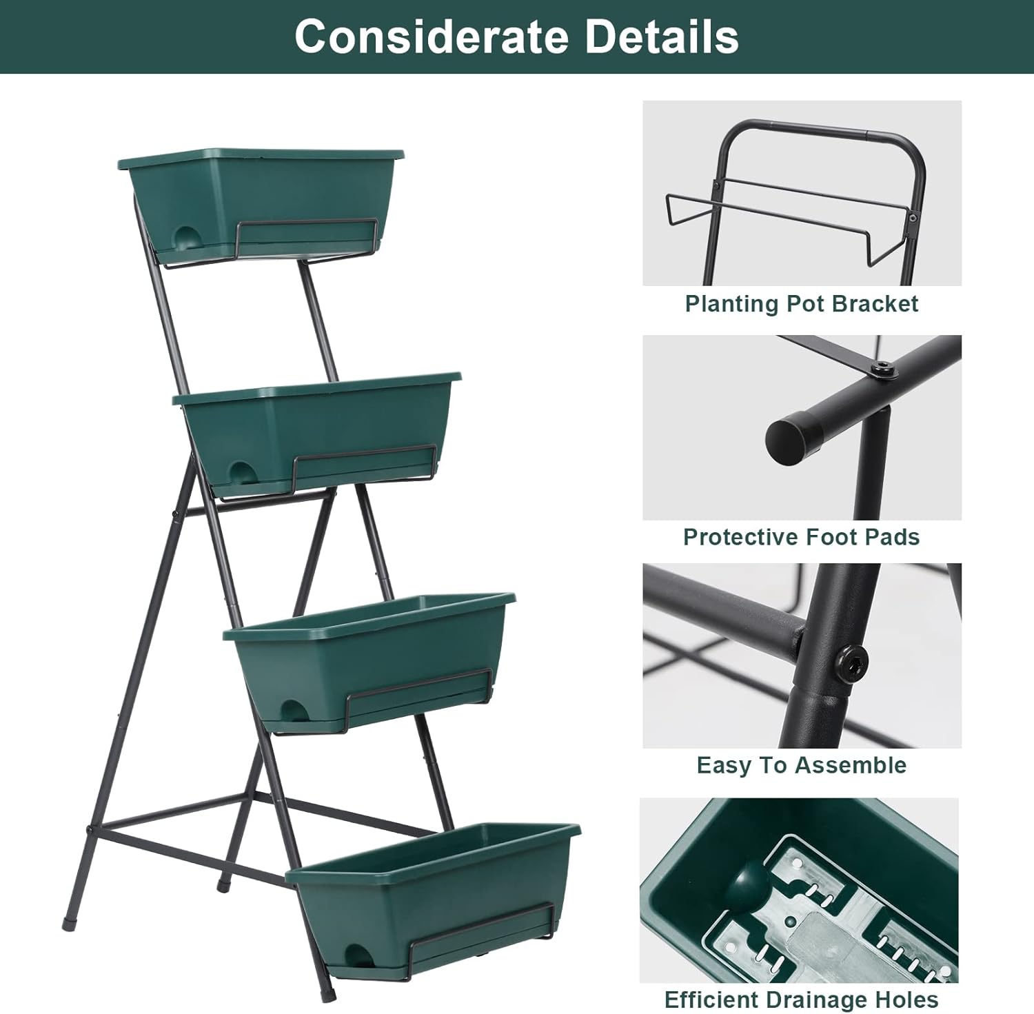 3 or 4 Tiers Vertical Raised Garden Beds