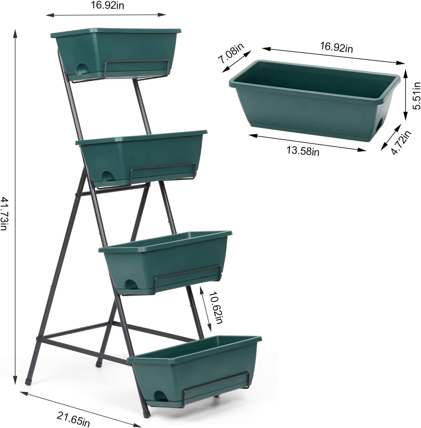 3 or 4 Tiers Vertical Raised Garden Beds