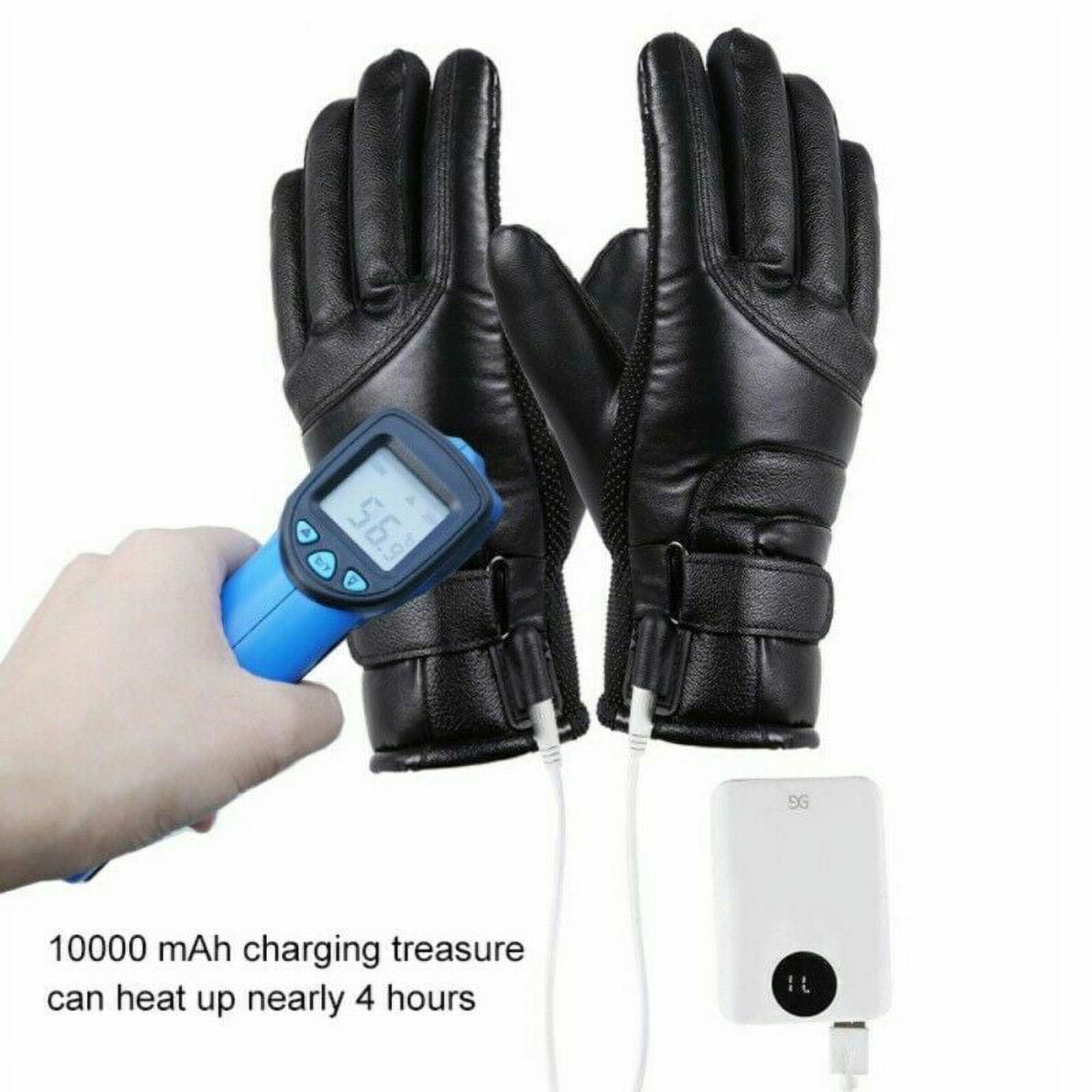 Electric Heated Ski Gloves with Touchscreen Finger