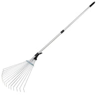 Adjustable Leaf Rake with Telescoping Handle