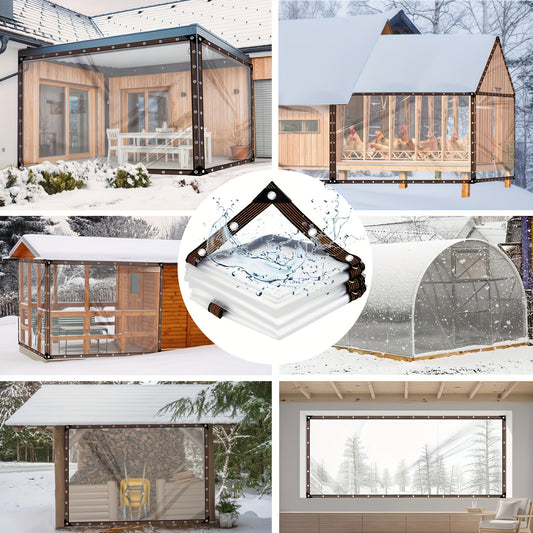 Heavy-Duty Clear Vinyl Tarp