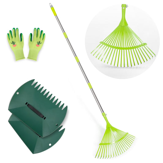 Leaf Scoops and Leaf Raker Set