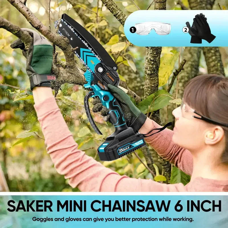 6" Cordless Saker Mini Chainsaw