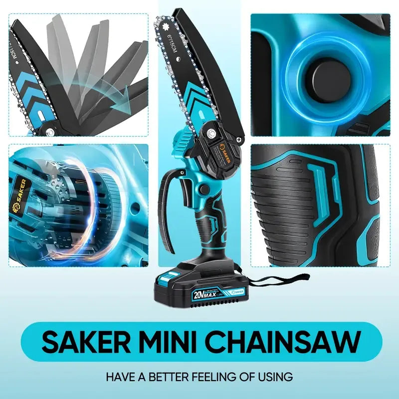 6" Cordless Saker Mini Chainsaw